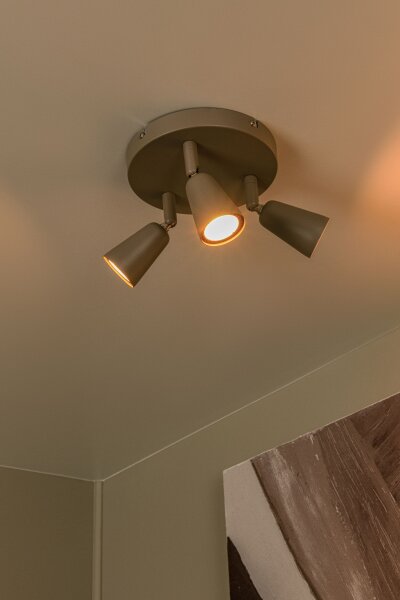 Deckenstrahler flexibel Metall Taupe GU10 B:24,5 cm