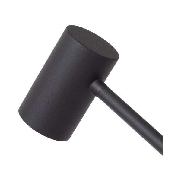 LED Stehlampe Akku Touchdimmer Schwarz USB 2700K 138 cm