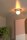 Deckenlampe Glas Gold Weiß Kugel E27 H:17,5 cm