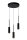 LED Pendelleuchte Alu Schwarz 2700K B:26 cm rund