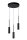 LED Pendelleuchte Alu Schwarz 2700K B:26 cm rund
