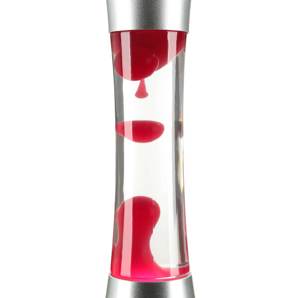 Runde Lavalampe Rot 39cm hoch Stimmungslicht SANDRO
