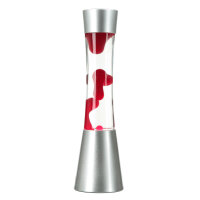 Runde Lavalampe Rot 39cm hoch Stimmungslicht SANDRO