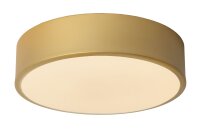 LED Deckenlampe dimmbar blendarm Messing 2700K &Oslash;20 cm