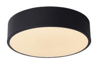 LED Deckenleuchte dimmbar blendarm Schwarz 2700K &Oslash;20 cm