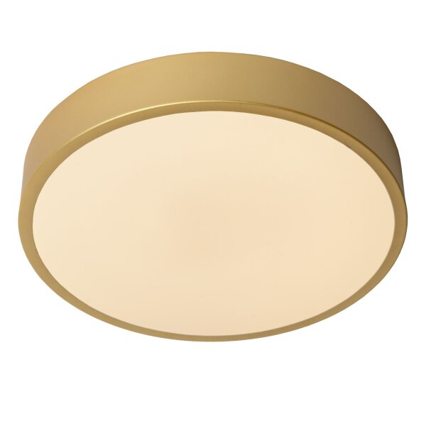 LED Deckenlampe dimmbar blendarm Messing 2700K Ø30 cm
