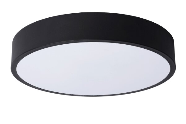 LED Deckenlampe dimmbar blendarm Schwarz 2700K Ø30 cm