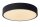 LED Deckenlampe dimmbar blendarm Schwarz 2700K Ø30 cm