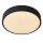 LED Deckenlampe dimmbar blendarm Schwarz 2700K Ø30 cm