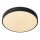 LED Deckenlampe dimmbar blendarm Schwarz 2700K Ø39,5 cm