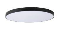 LED Deckenleuchte dimmbar blendarm Schwarz 2700K...