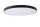 LED Deckenleuchte dimmbar blendarm Schwarz 2700K Ø80 cm