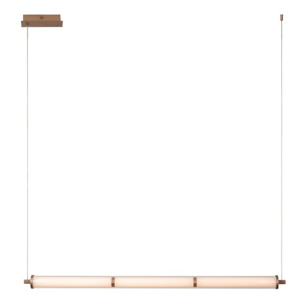 LED Pendelleuchte Glas Weiß CCT 2200-3000K L:122,5 cm