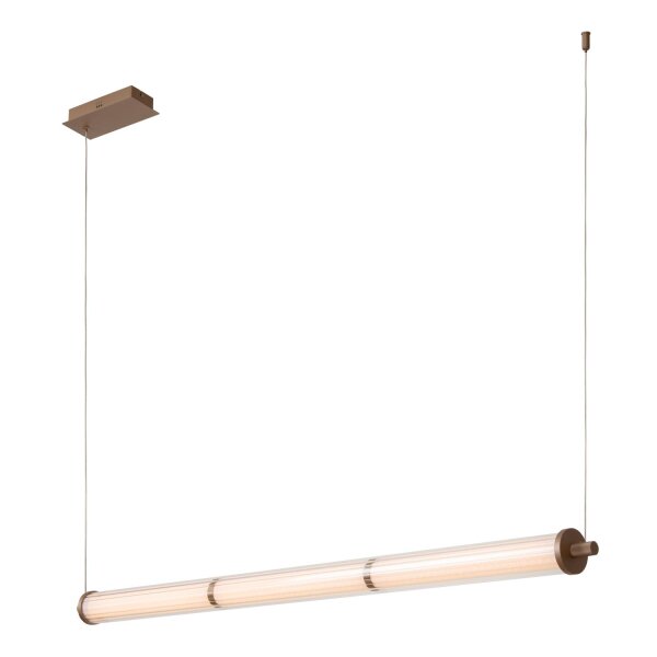 LED Pendelleuchte Glas Weiß CCT 2200-3000K L:122,5 cm