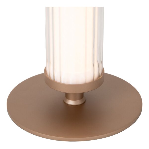 LED Tischleuchte dimmbar Glas Champagner CCT 2200-3000K