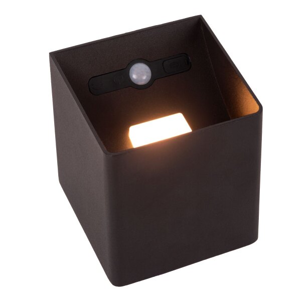 LED Wandleuchte Akku Sensor Up Down Schwarz 2700K IP54