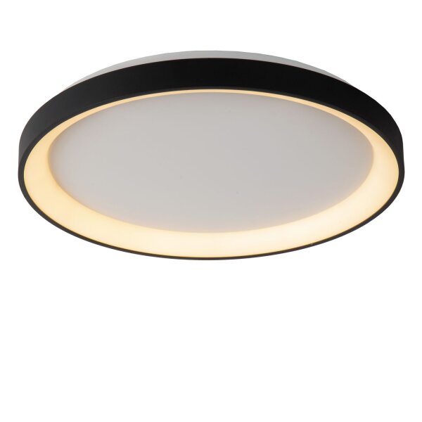 LED Deckenleuchte Schwarz Ring 2700K Ø48 cm 3332 lm