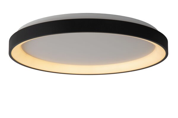 LED Deckenleuchte Schwarz Ring 2700K Ø48 cm 3332 lm