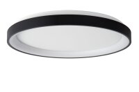 LED Deckenleuchte Schwarz Ring 2700K Ø48 cm 3332 lm