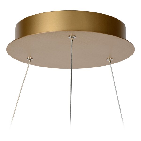 LED Kronleuchter verstellbar Messing 2700K Ø58 cm