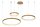 LED Pendelleuchte verstellbar Messing 2700K L:136 cm