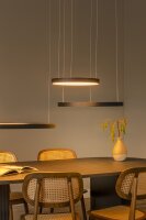 LED Hängelampe verstellbar Schwarz 2700K L:136 cm