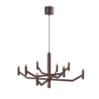 Kronleuchter verstellbar Kaffeebraun G9 GU10 &Oslash;80 cm