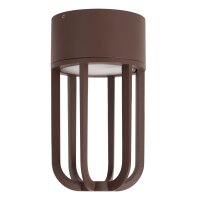 LED Außendeckenleuchte Alu Rostbraun 2700K IP54...