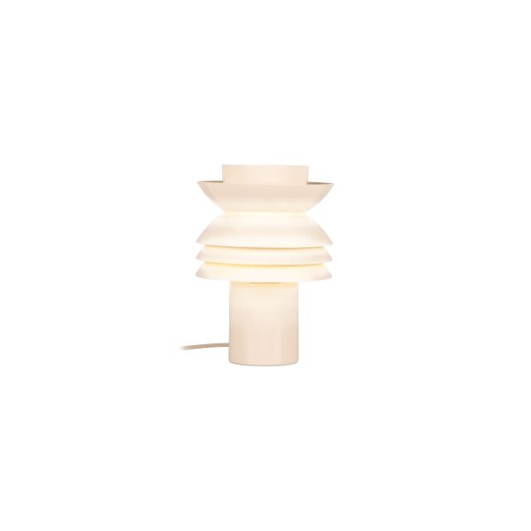 Tischlampe Metall Beige Retro E27 H:25,5 cm modern