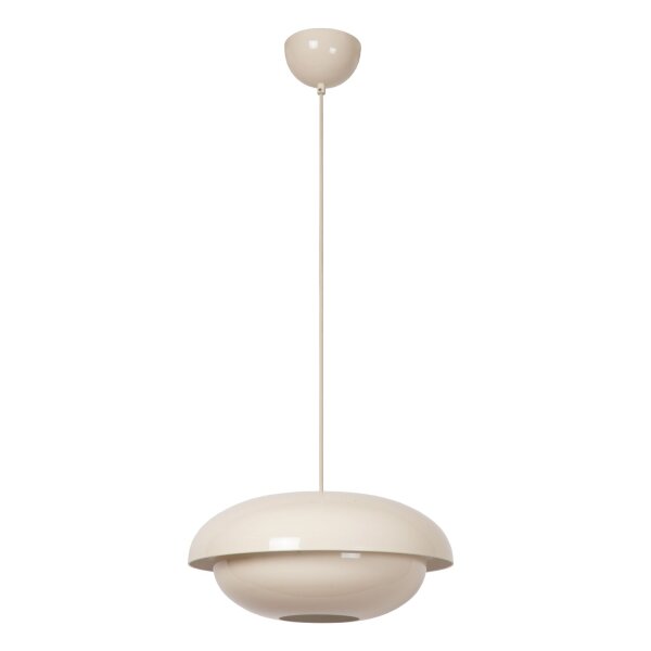Pendelleuchte indirekt Metall Beige E27 B:40 cm