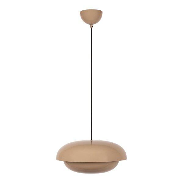 Hängelampe indirekt Metall Taupe E27 Ø40 cm rund