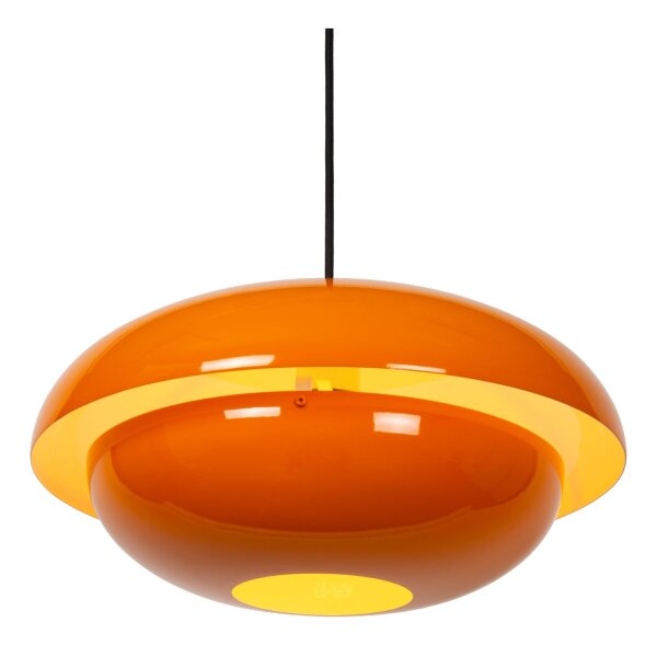 Pendelleuchte indirekt Metall Orange E27 Ø40 cm