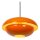 Pendelleuchte indirekt Metall Orange E27 Ø40 cm