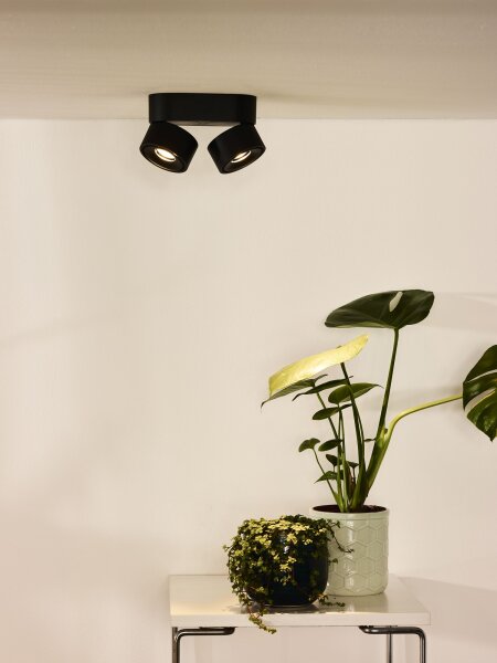 LED Deckenlampe schwenkbar Alu Schwarz 2700K H:8,2 cm