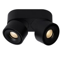LED Deckenlampe schwenkbar Alu Schwarz 2700K H:8,2 cm