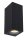 Außenwandlampe Up Down Alu Schwarz GU10 IP65 T:7,8 cm