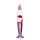 Retro Lavalampe Pink klar H:36cm Ø9cm Timmy
