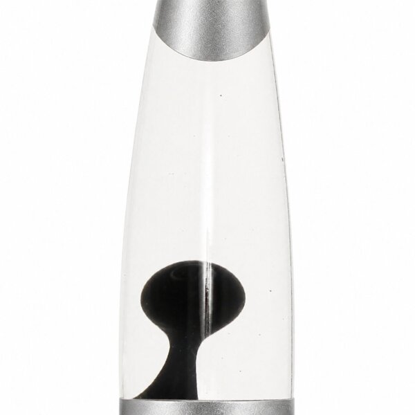 Lavalampe Schwarz Silber 40cm G9 Retro ROXY