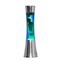 Retro Lavalampe Blau Grün 39cm stimmungsvoll SANDRO
