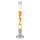 Stylische Lavalampe Orange Transparent rund ALAN
