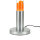 Stylische Lavalampe Orange Transparent rund ALAN