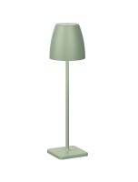 LED Tischlampe au&szlig;en Olivgr&uuml;n 38 cm Akku IP54 Touch Dimmer