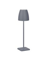 Akku Tischlampe LED Dunkelgrau 38 cm IP54 Touch Dimmer