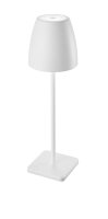Tragbare LED Tischlampe Akku Wei&szlig; 38 cm IP54 dimmbar