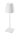 Tragbare LED Tischlampe Akku Weiß 38 cm IP54 dimmbar