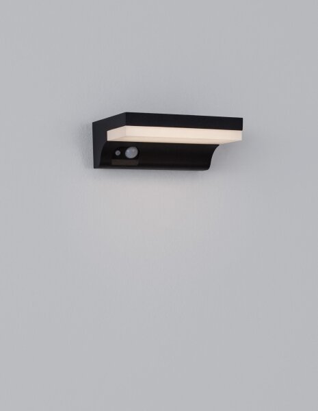 LED Außenwandleuchte IP65 Bewegungsmelder 16 cm Anthrazit