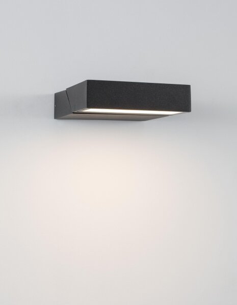 LED Außenwandleuchte IP65 Bewegungsmelder 16 cm Anthrazit