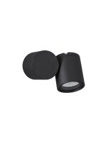 Wandlampe au&szlig;en Schwarz 9,5 cm hoch IP54 GU10...