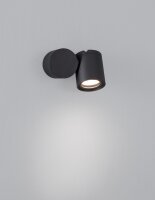 Wandlampe außen Schwarz 9,5 cm hoch IP54 GU10...