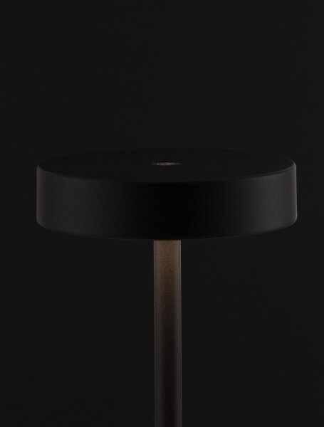 Akku Tischlampe LED kabellos IP54 30 cm Schwarz Touch Dimmer